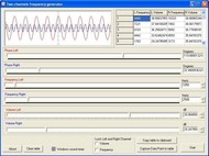 Two Channels Frequency Generator screenshot